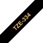Brother Tape Gold on Black 12mm